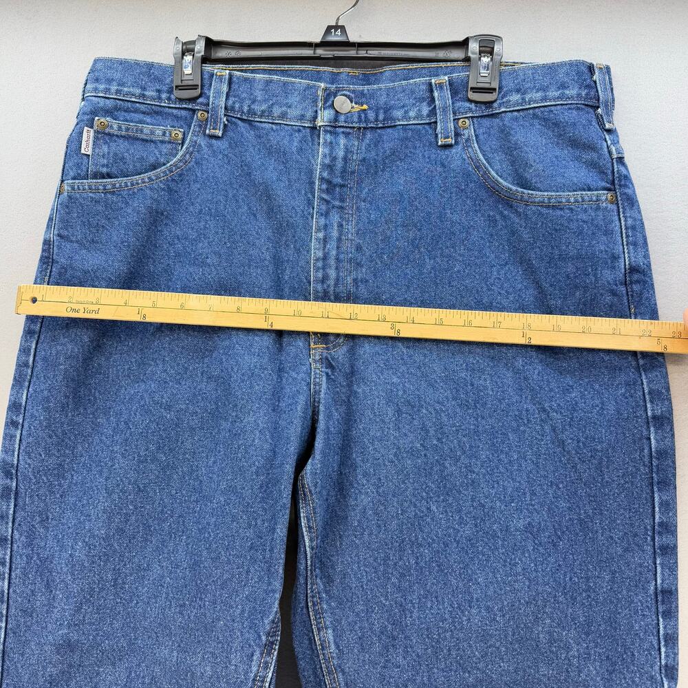 Carhartt Jeans Men's 40x30 Blue Relaxed Fit Straight Leg Work Wear Normcore - Picture 6 of 9